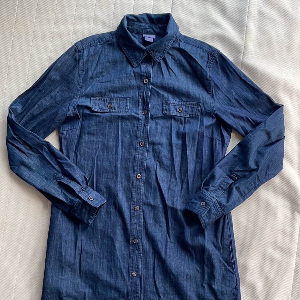 💙 Denim Button Down Dress